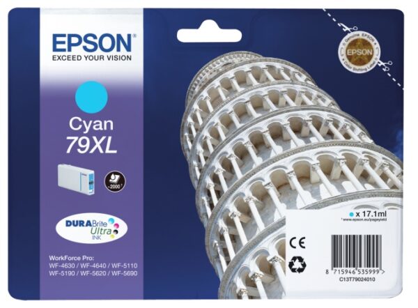 Epson 79XL (C13T79024010) Rašalinė kasetė, Žydra - Image 2
