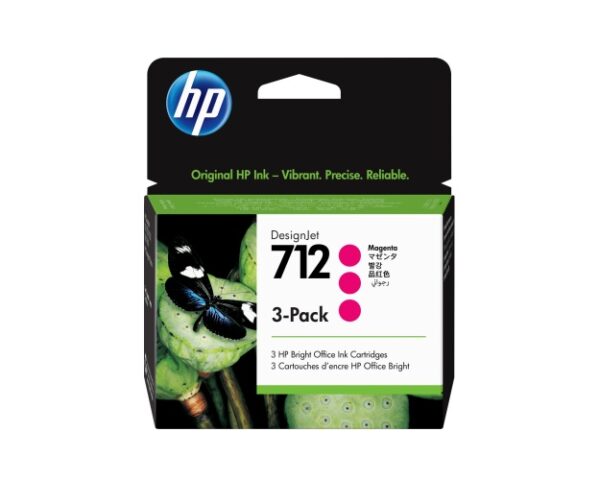 HP 712 3-pack (3ED78A) Rašalinė kasetė, Purpurinė - Image 5