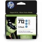 HP 712 3-pack (3ED77A) Rašalinė kasetė, Žydra
