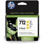 HP 712 3-pack (3ED79A) Rašalinė kasetė, Geltona