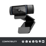 Logitech C920 HD Pro Internetinė kamera FHD, 3 MP, Juoda - Image 5