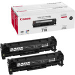 Kasetė Canon 718 (2662B005/2662B017) BK 2-pack OEM