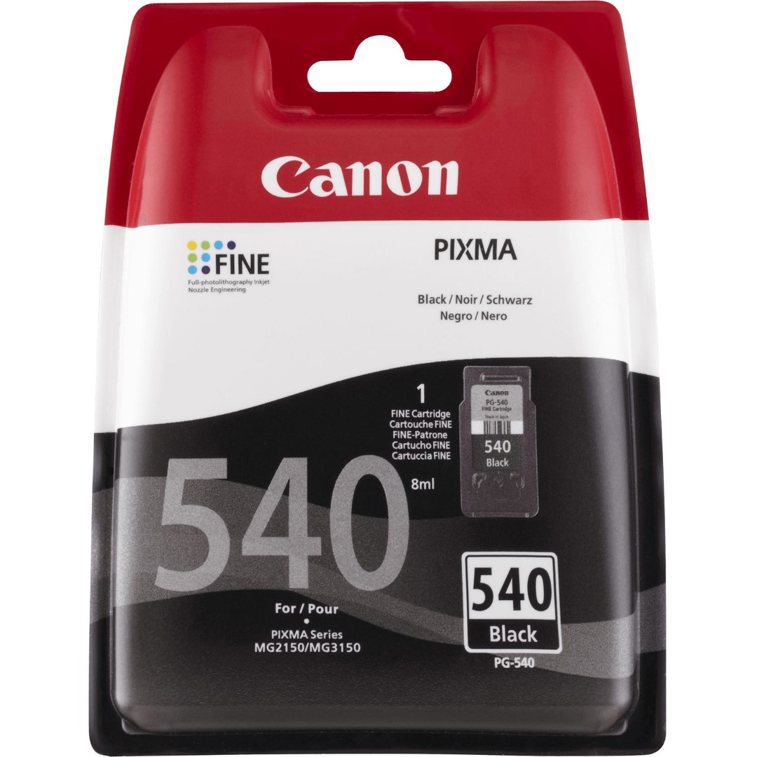 162CNPG540 Kasetė Canon PG-540 (5225B005/ 5225B001) BK 180 psl OEM - Image 1