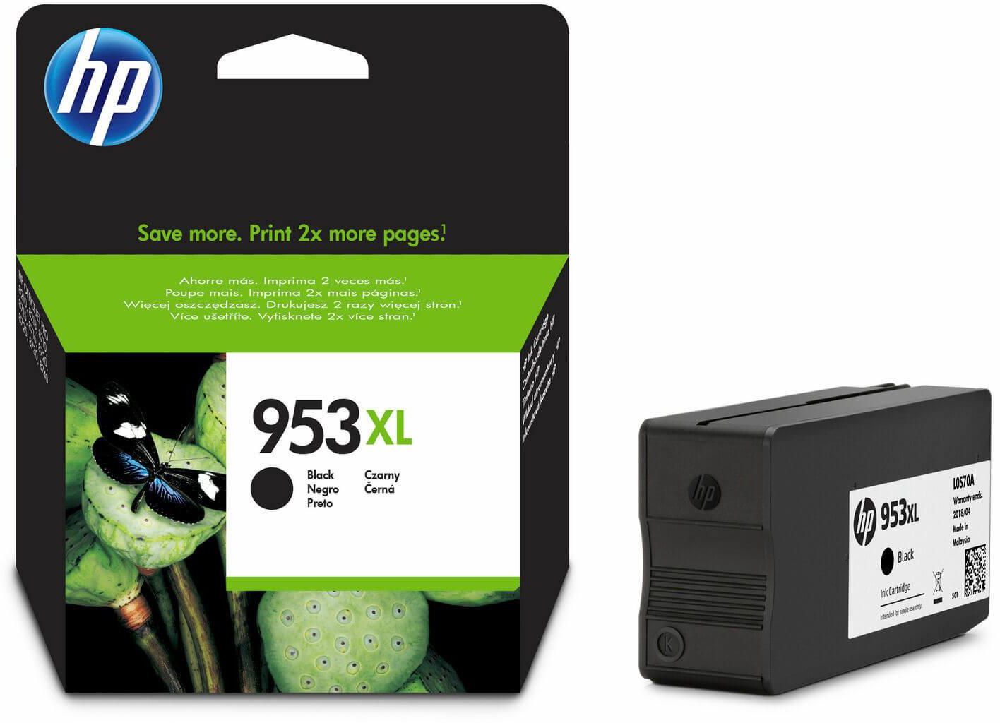 162HPL0S70AE Kasetė HP No.953XL (L0S70AE) BK 2000psl. OEM - Image 1