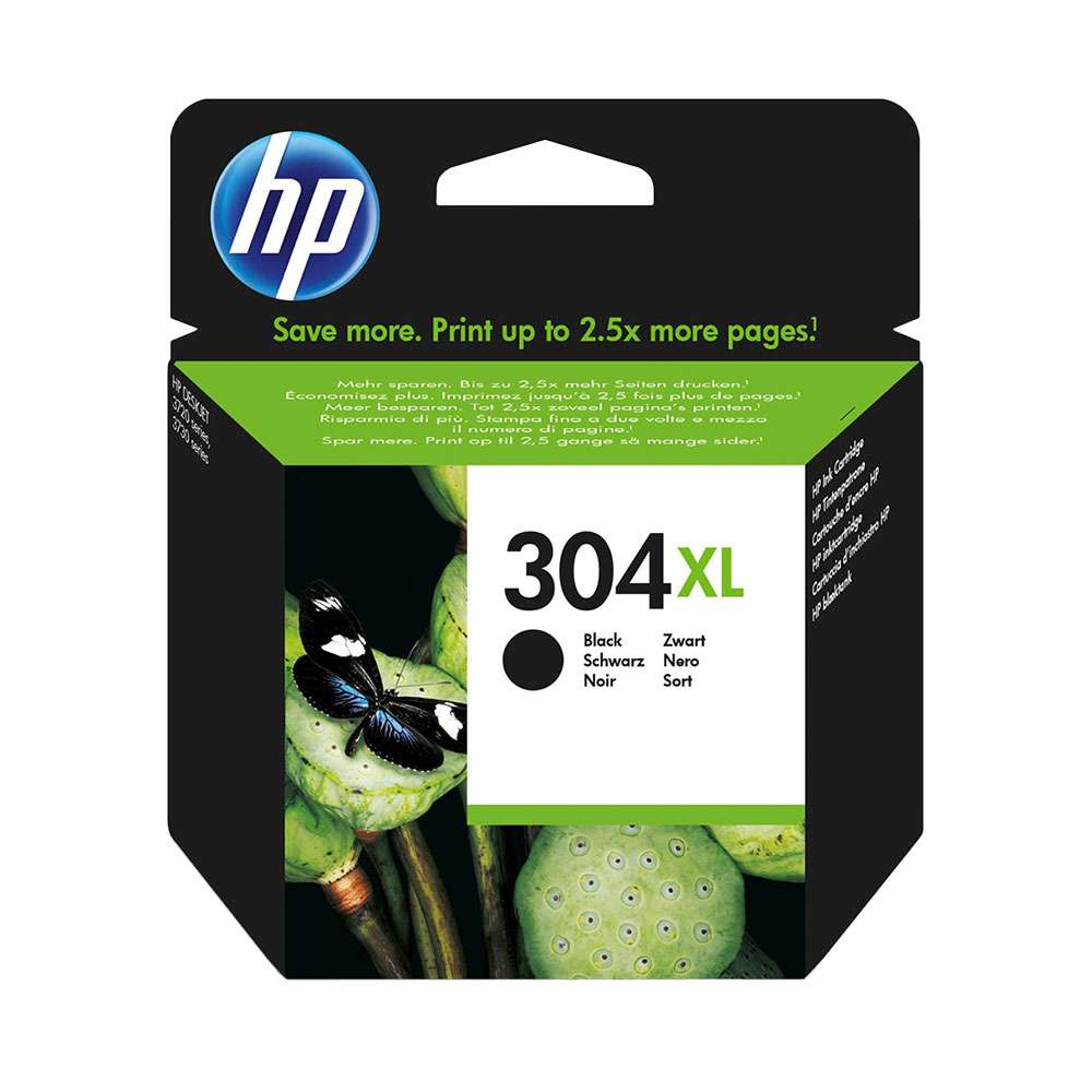 162HPN9K08AE Kasetė HP No.304XL (N9K08AE) BK 300psl OEM - Image 1