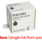 Ricoh Priport HQ-40 (817225) Rašalinė kasetė, Juoda (1 vnt)