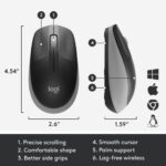 Logitech M190 Full-Size Belaidė pelė, RF Wireless, 1000 DPI, Mid Grey - Image 14