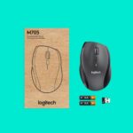 Logitech Marathon M705 Belaidė pelė, RF Wireless, 1000 DPI, Juoda/Pilka - Image 16