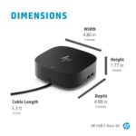 HP USB-C Dock G5 (5TW10AA) Jungčių stotelė, Juoda - Image 17