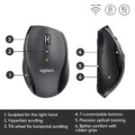 Logitech Marathon M705 Belaidė pelė, RF Wireless, 1000 DPI, Charcoal - Image 11