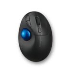 Kensington ProFit Ergo TB450 Trackball Belaidė pelė, RF Wireless + Bluetooth, 1600 DPI, Black/Blue