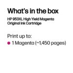 HP 953XL (F6U17AE) Rašalinė kasetė, Purpurinė - Image 3