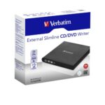 Verbatim 98938 External Slimline CD/DVD Writer Išorinis optinis įrenginys, USB-A, Juoda - Image 5