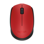 Logitech M171 Belaidė pelė RF Wireless, 1000 DPI, Red/Black