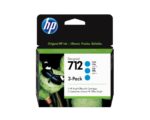 HP 712 3-pack (3ED77A) Rašalinė kasetė, Žydra - Image 2