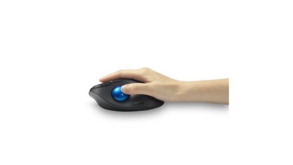 Kensington ProFit Ergo TB450 Trackball Belaidė pelė, RF Wireless + Bluetooth, 1600 DPI, Black/Blue - Image 9