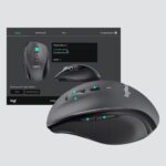 Logitech Marathon M705 Belaidė pelė, RF Wireless, 1000 DPI, Juoda/Pilka - Image 11