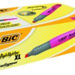 Bic Teksto žymeklis Highlighter XL 2-5 mm, rožinis, pakuotėje 10 vnt. 247130