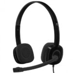Logitech H151 Stereo Laidinės ausinės 3.5 mm jack, Juoda