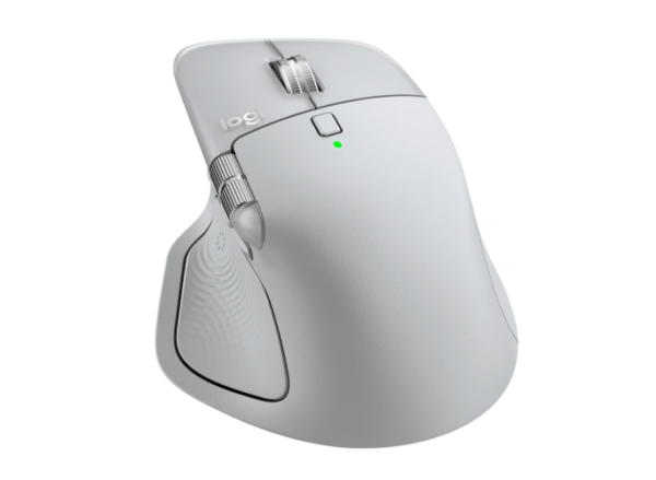 Logitech MX Master 4 Belaidė pelė RF Wireless + Bluetooth, 8000 DPI, Pale Grey - Image 7