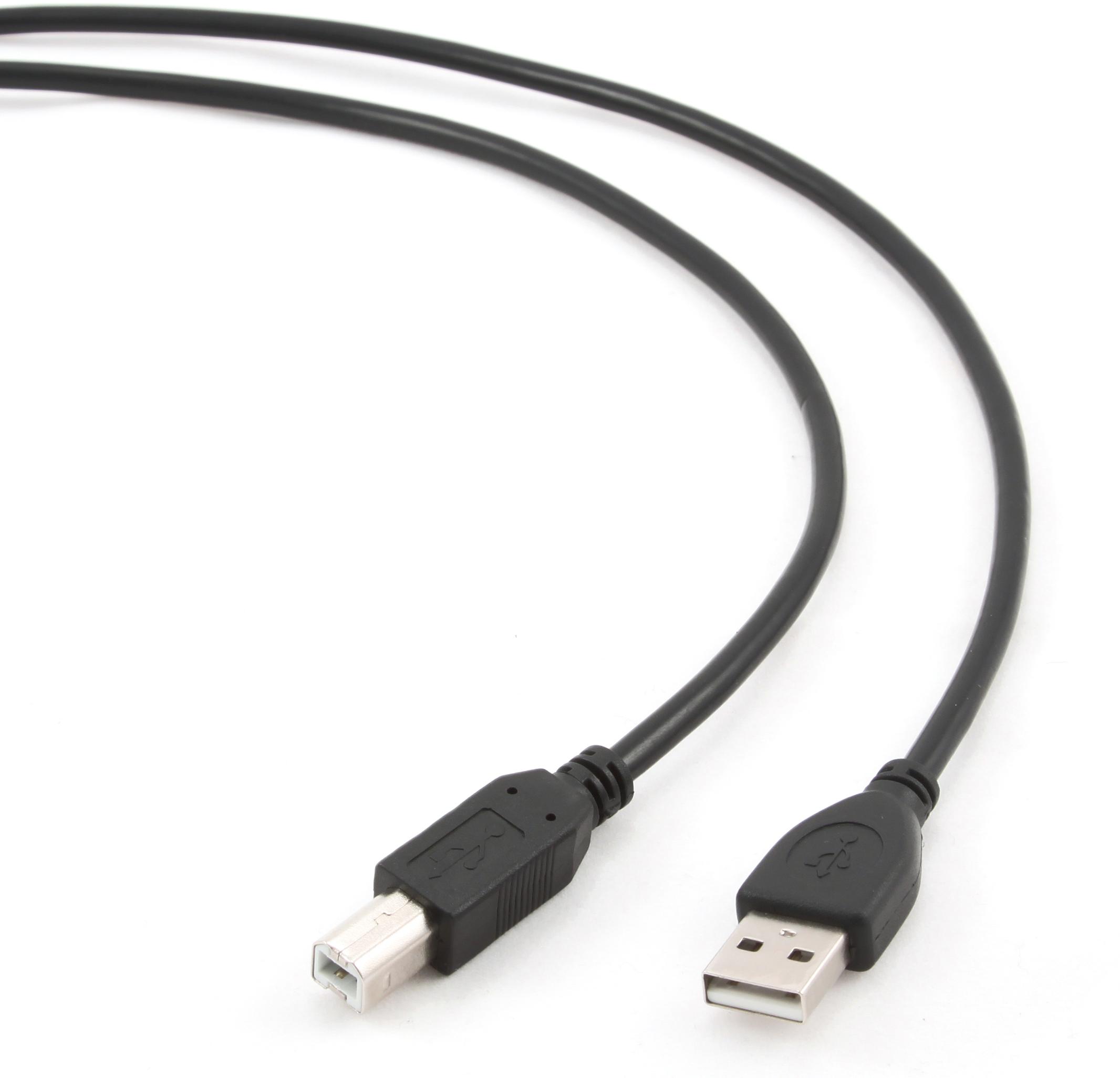 Laidas spausdintuvui GEMBIRD CCP-USB2-AMBM-10 USB 2.0 A- B 3m cable BK - Image 1
