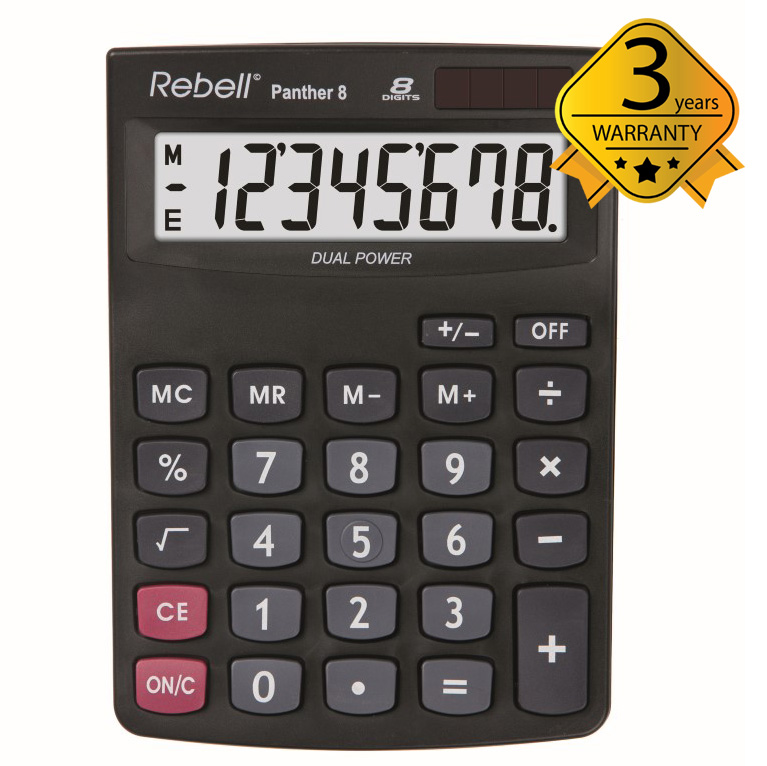 Calculator_Desktop_Rebell_PANTHER_8_1 Skaičiuotuvas stalinis Rebell PANTHER 8 - Image 1
