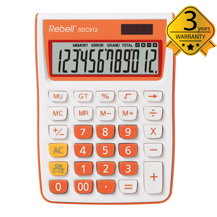 Calculator_Semi_Desktop_Rebell_SDC912OR_1 Skaičiuotuvas mažas stalinis Rebell SDC912OR - Image 1