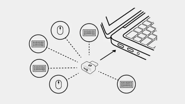 Logitech 956-000157 Logi Bolt USB Receiver, USB-C, Graphite - Image 4