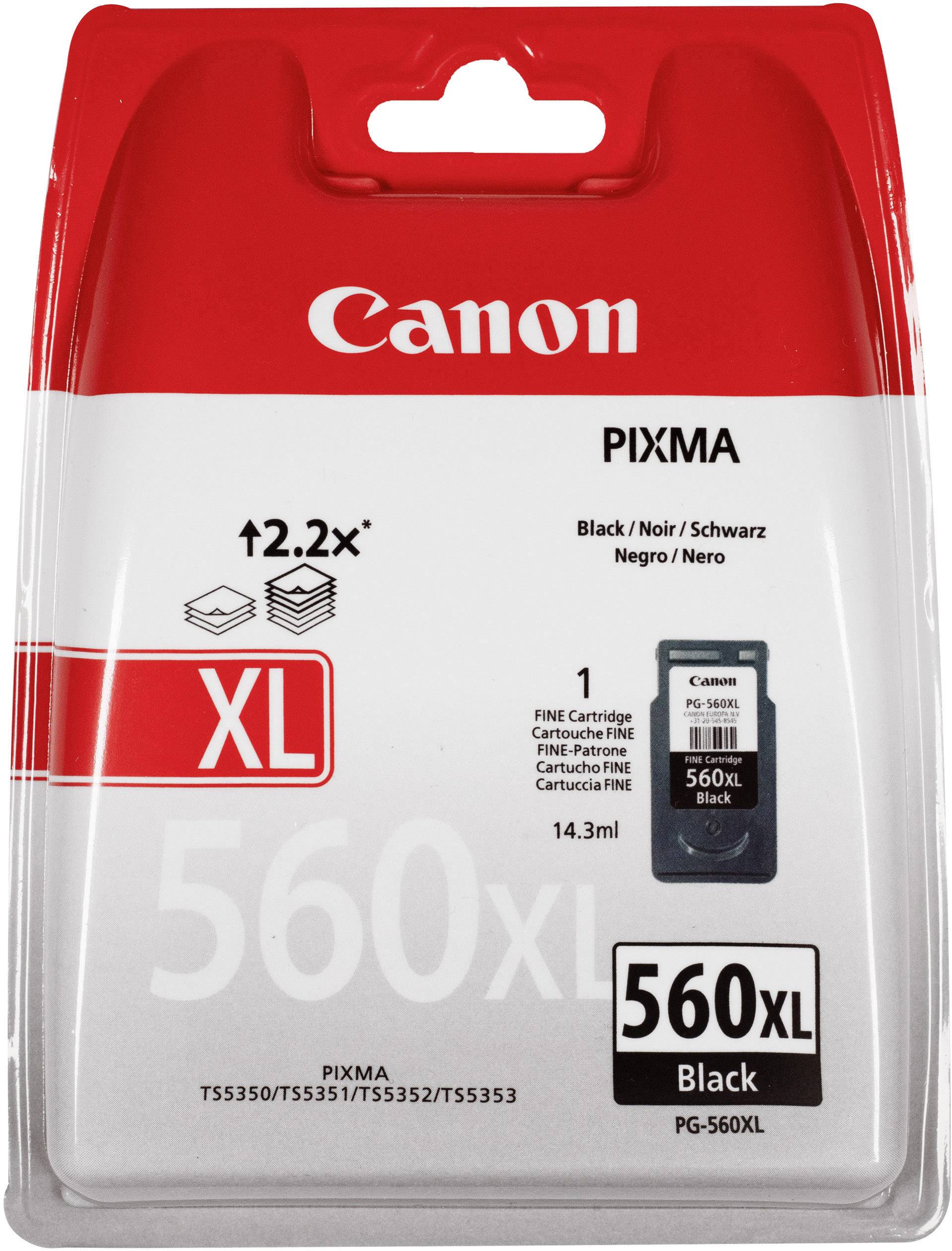Ink_Cartridge_Canon_PG560XL_3712C001_BK_OEM Kasetė Canon PG-560XL (3712C001) BK 400psl OEM - Image 1