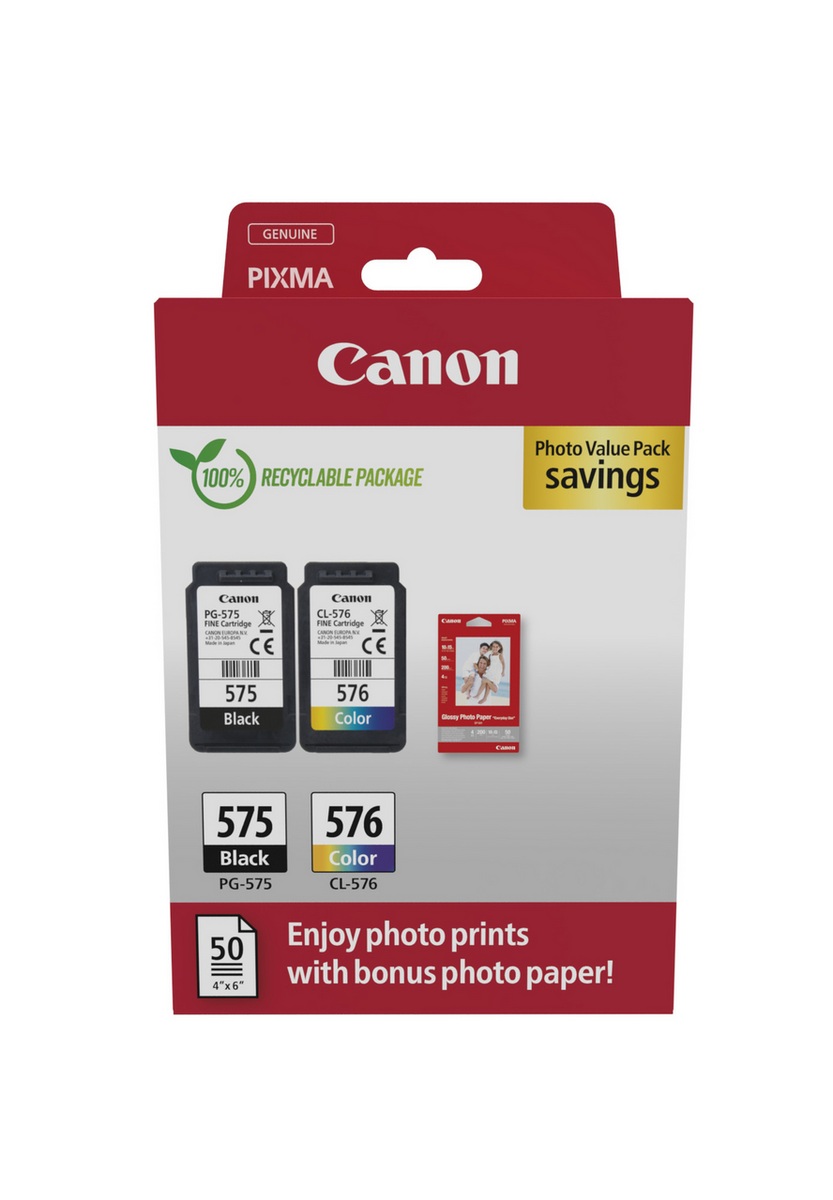 Ink_Cartridge_Canon_PG575_CL576_OEM Kasetė Canon PG-575/CL-576 CMYK Multipack OEM - Image 1