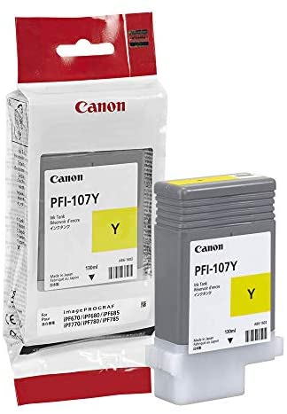 Ink_cartridge_Canon_PFI107Y_6708B001_YL_OEM Kasetė Canon PFI-107Y (6708B001) YL 130ml OEM - Image 1