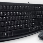 Klaviatūra ir pelė Logitech MK120 (US) laidinė USB BK