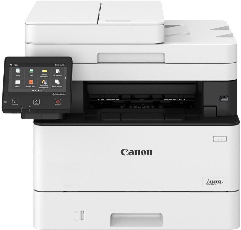 Printer_Canon_i_SENSYS_MF453dw_Mono_Multifunction Spausdintuvas Canon i-SENSYS MF453dw Mono ADF Duplex LAN WiFi Daugiafunkcinis - Image 1