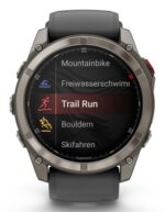 Garmin Fenix 8 Pro Išmanusis laikrodis 51 mm AMOLED Sapphire, Titanium, Graphite/Black silicone band - Image 4