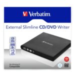 Verbatim 98938 External Slimline CD/DVD Writer Išorinis optinis įrenginys, USB-A, Juoda - Image 4