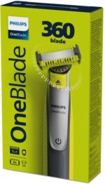Philips OneBlade 360 QP2834/23 Veido ir kūno plaukų skustuvas / kirpimo mašinėlė, Grey/Lime - Image 2
