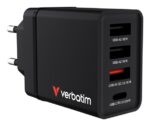 Verbatim 49700 USB Įkroviklis 30W 4-Port USB-A, USB-C, EU Plug, Juoda - Image 3