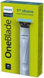 Philips OneBlade 1st Shave QP1324/20 Plaukų skustuvas, Sky Blue - Image 2