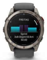 Garmin Fenix 8 Pro Išmanusis laikrodis 51 mm AMOLED Sapphire, Titanium, Graphite/Black silicone band - Image 8