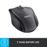 Logitech Marathon M705 Belaidė pelė, RF Wireless, 1000 DPI, Charcoal - Image 10