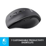 Logitech Marathon M705 Belaidė pelė, RF Wireless, 1000 DPI, Charcoal - Image 9