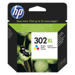 HP 302XL Tri-Colour (F6U67AE) Rašalinė kasetė, CMY