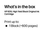 HP 62XL (C2P05AE) Rašalinė kasetė, Juoda - Image 3