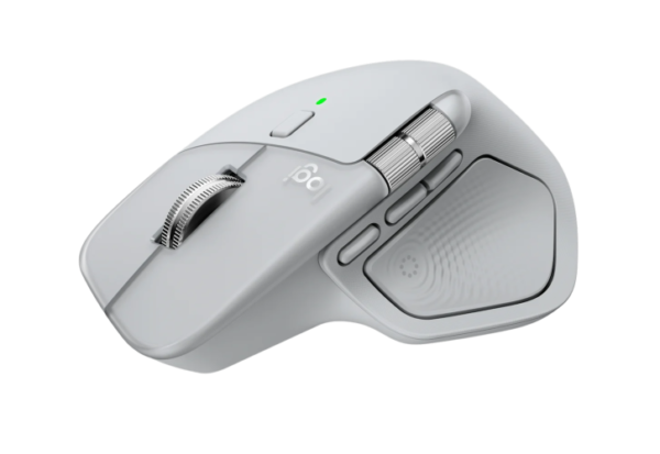 Logitech MX Master 4 Belaidė pelė RF Wireless + Bluetooth, 8000 DPI, Pale Grey - Image 4