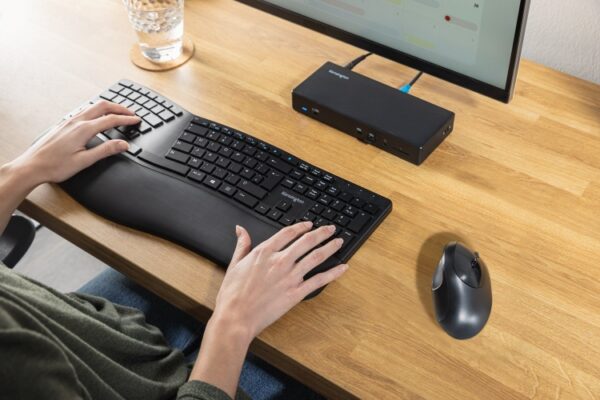 Kensington Pro Fit Ergo Belaidė pelė, RF Wireless + Bluetooth, 1600 DPI, Juoda - Image 14