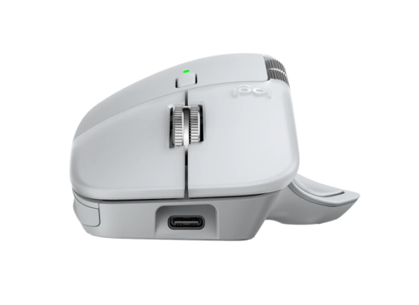 Logitech MX Master 4 for MAC Belaidė pelė RF Wireless + Bluetooth, 8000 DPI, White Silver - Image 6