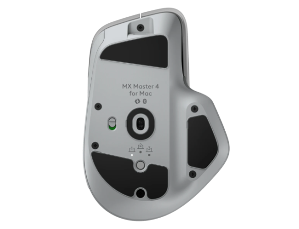 Logitech MX Master 4 for MAC Belaidė pelė RF Wireless + Bluetooth, 8000 DPI, White Silver - Image 3