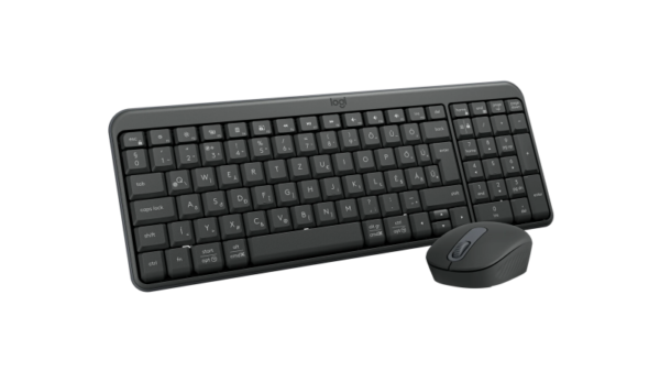 Logitech MK250 Compact Combo Belaidė klaviatūra + Pelė, Bluetooth, US Int, Graphite - Image 2