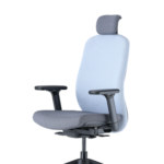 Up Up Athene ergonominė biuro kėdė Juoda, Pilkas + Mėlynas audinys