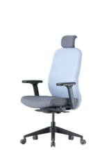 Up Up Athene ergonominė biuro kėdė Juoda, Pilkas + Mėlynas audinys